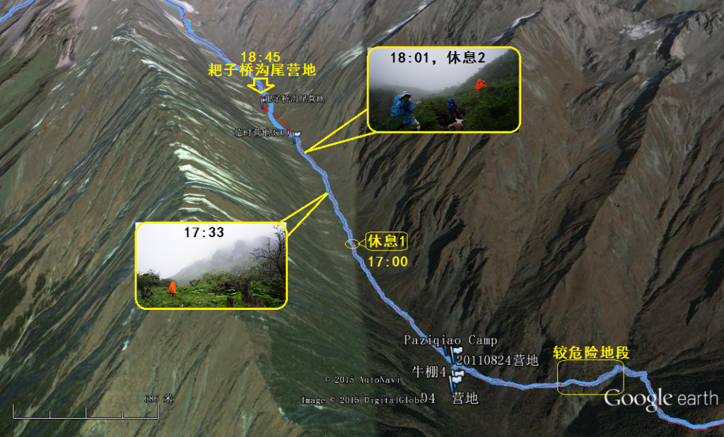 照片与轨迹定位图-南狼制